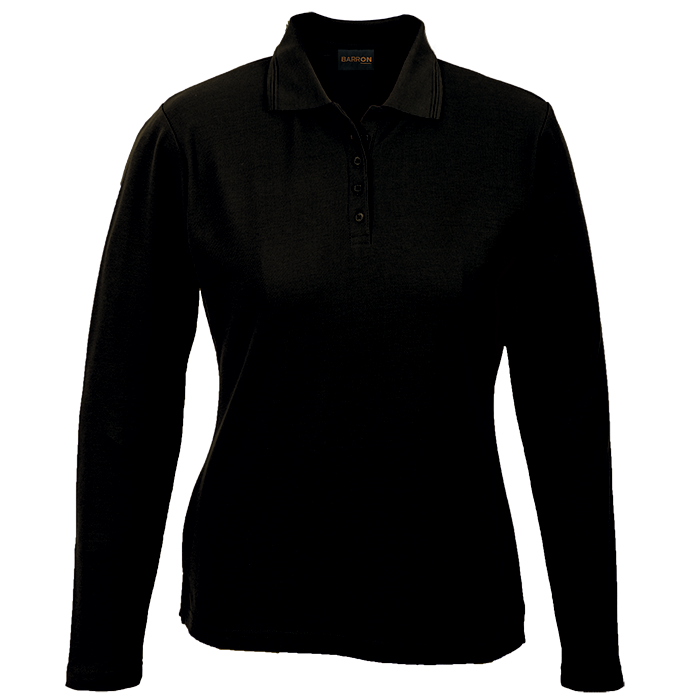 Ladies 175G Pique Knit Long Sleeve Golfer - Image 7