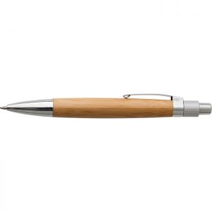 Bamboo Ballpoint Pen with Metal Clip