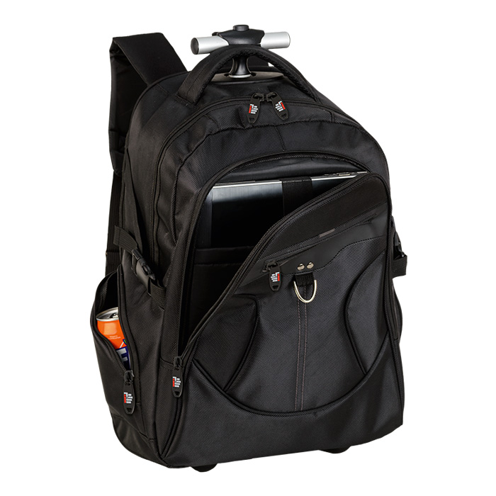 Dual Fabric Rolling Laptop Backpack