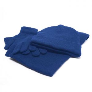 Knitted Gloves, Scarf & Beanie Set